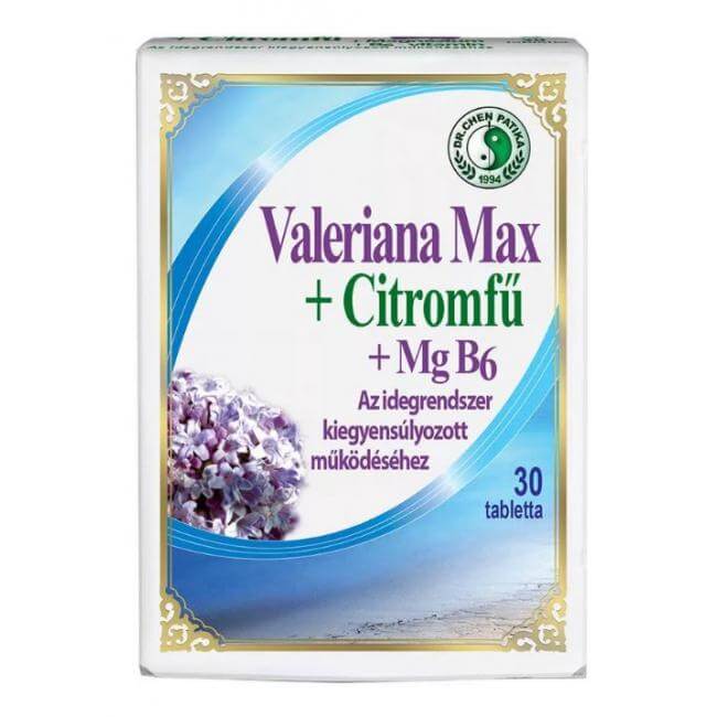 Dr.chen valeriana max+citromfű tabletta 30 db